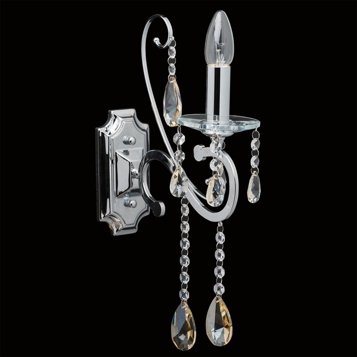 Бра "Сюзанна" 1x40W E14 хром 40x10x24см