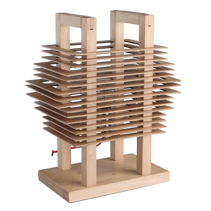Настольная лампа "Борнео" 1x40W E27 ясень 39x21x51см