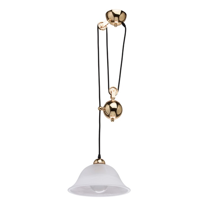 Люстра подвес "Ника" 1x60W E27 золото xx71см