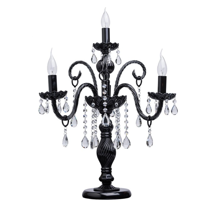 Настольная лампа "Барселона" 4x60W E14 чёрный 54x54x63см