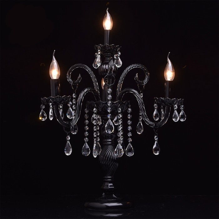 Настольная лампа "Барселона" 4x60W E14 чёрный 54x54x63см