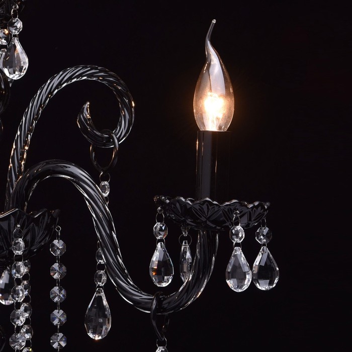 Настольная лампа "Барселона" 4x60W E14 чёрный 54x54x63см