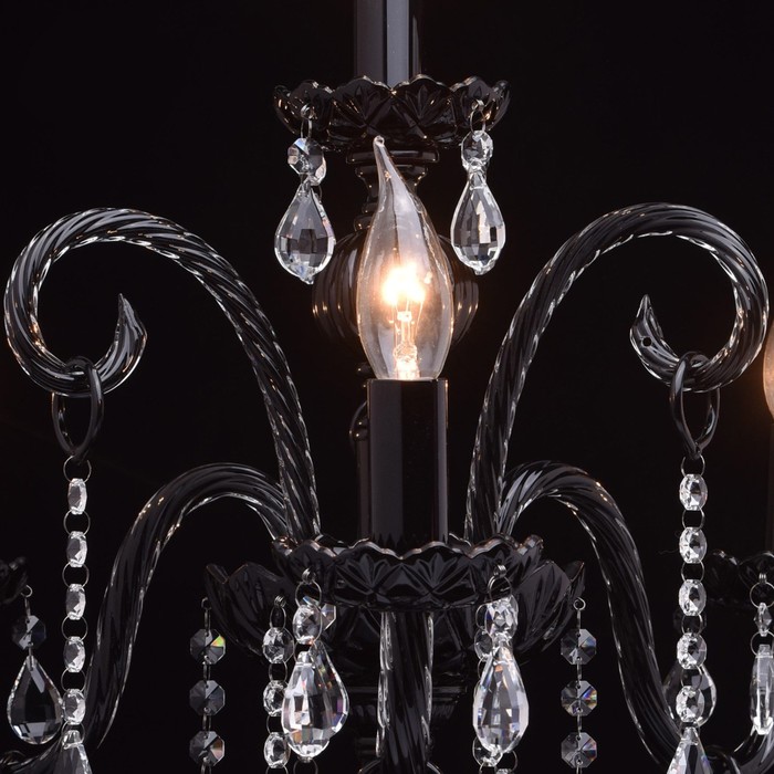 Настольная лампа "Барселона" 4x60W E14 чёрный 54x54x63см