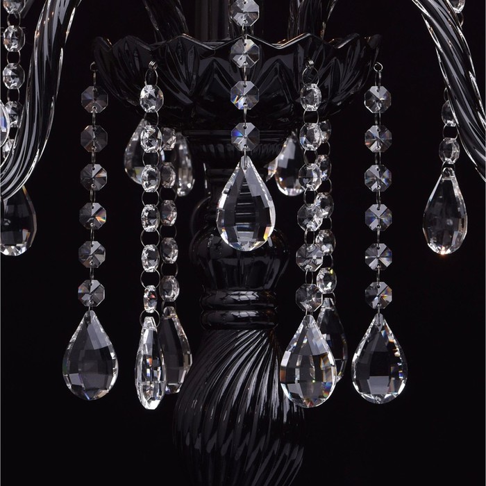 Настольная лампа "Барселона" 4x60W E14 чёрный 54x54x63см