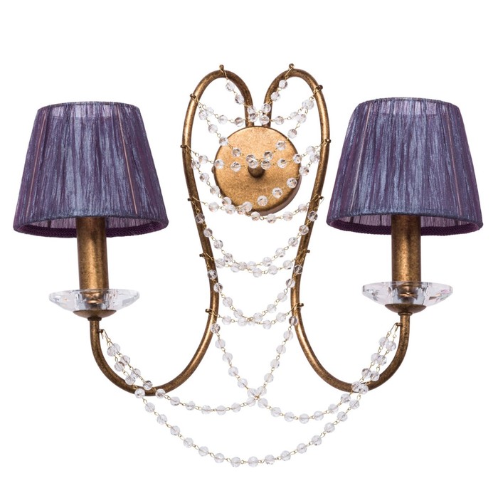 Бра "Валенсия" 2x40W E14 античная бронза 40x46x26см