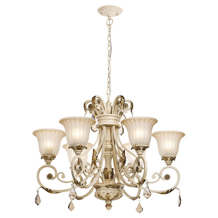 Люстра подвесная "Версаче" 6x60W E27 карамельный 83x83x393см