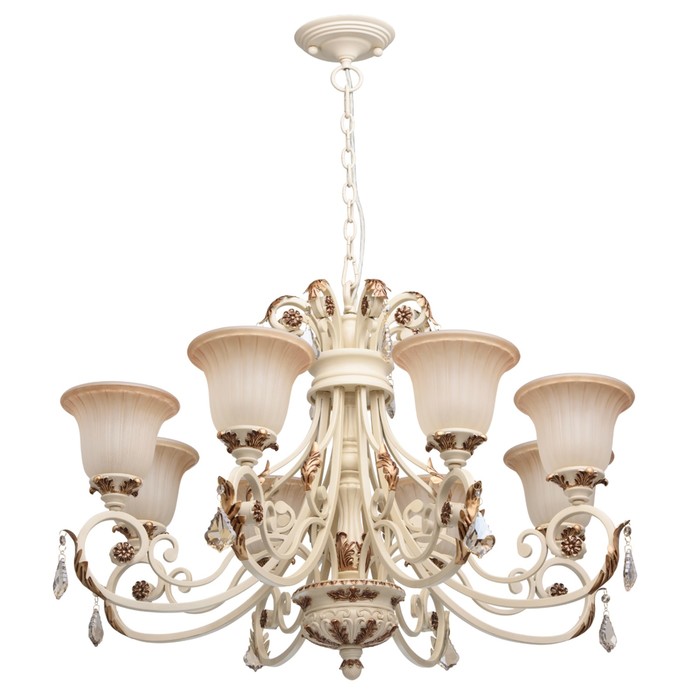 Люстра подвесная "Версаче" 8x60W E27 карамельный 92x92x393см