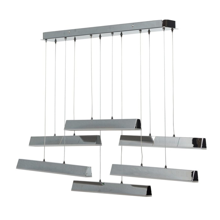Люстра подвес "Платлинг" 6x5W LED хром 114x25x160см