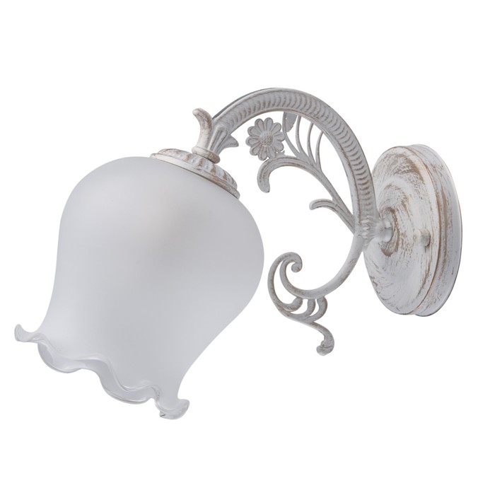 Бра "Ариадна" 1x60W E27 белый 23x13x26см