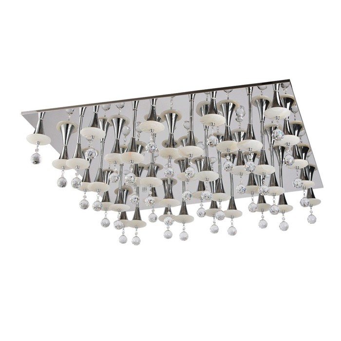 Люстра потолочная "Фленсбург" 41x5W LED хром 100x100x28см