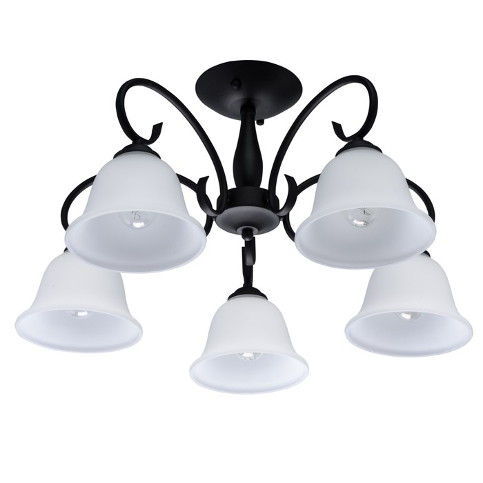 Люстра потолочная "Блеск" 5x60W E27 темно-коричневый 58x58x30см