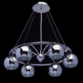 

Люстра подвесная "Космос" 6x60W Е14 хром 55x55x145см