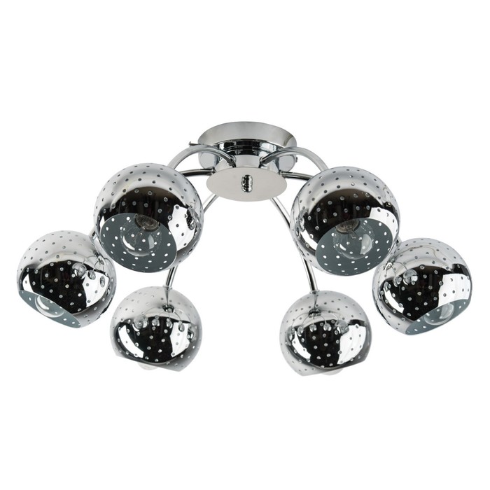 Люстра потолочная "Космос" 6x60W E14 хром 55x55x25см