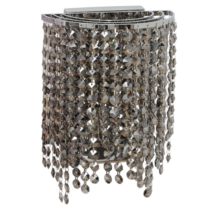 Бра "Бриз" 2x60W E14 хром 28x20x12см