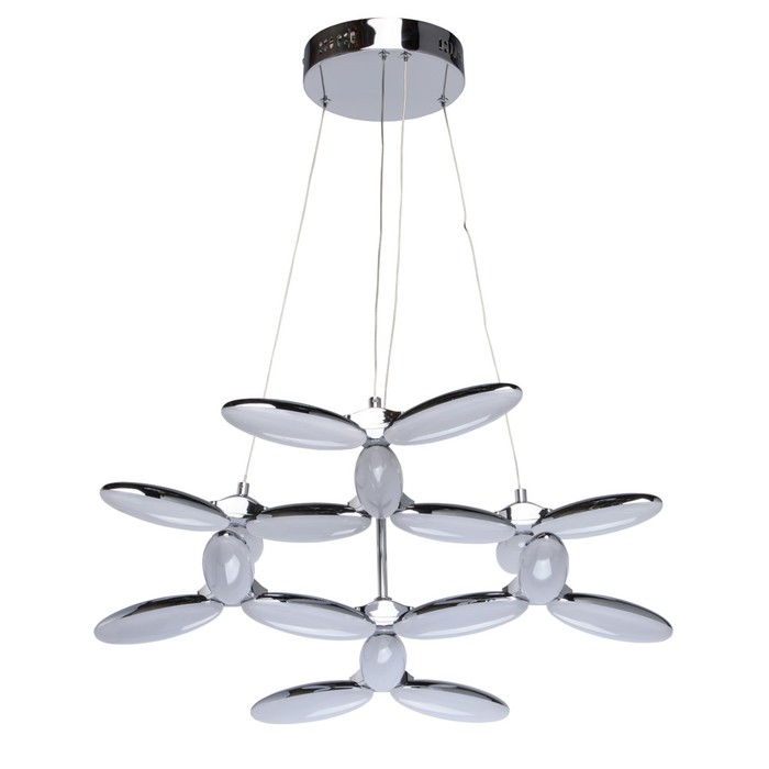 Люстра подвесная "Фленсбург" 54W LED хром 66x66x277см