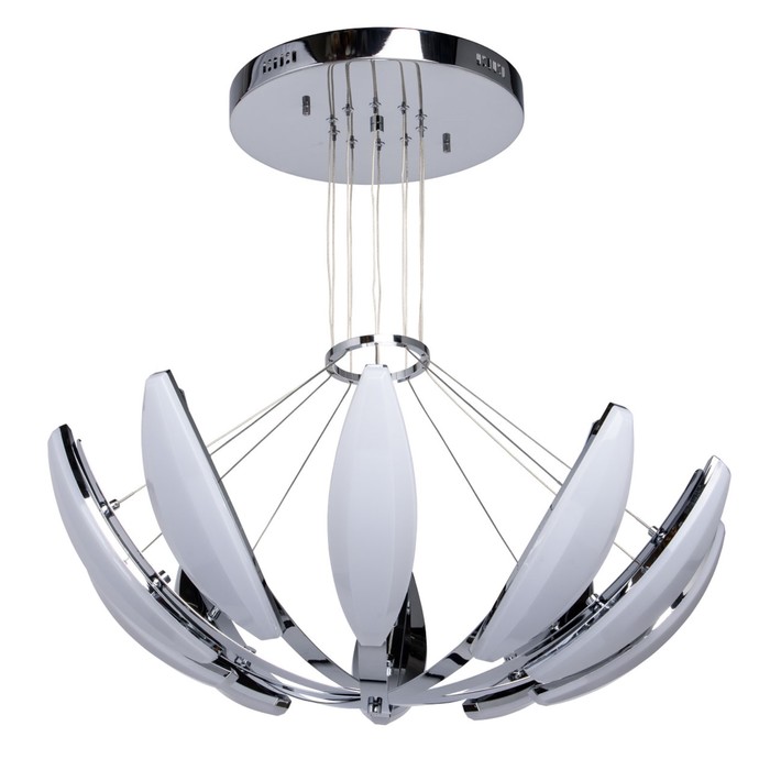 Люстра подвесная "Фленсбург" 90W LED хром 80x80x285см