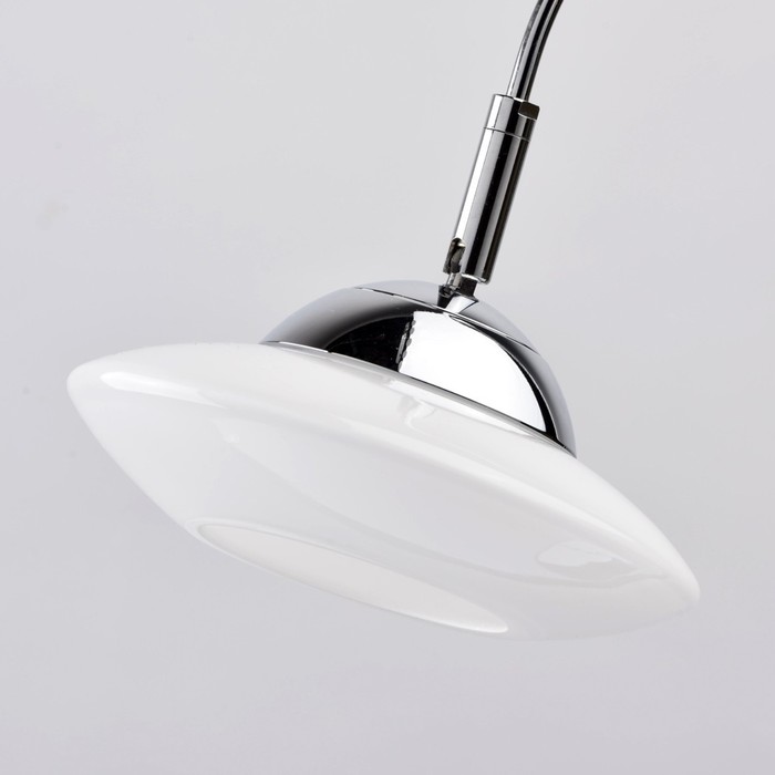 Настольная лампа "Ривз" 1x8W LED хром 24x18x51см