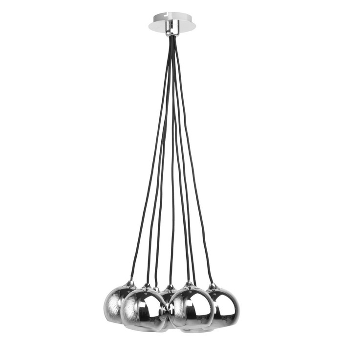 Люстра подвес "Котбус" 7x3W GU10+LED хром 35x35x253см