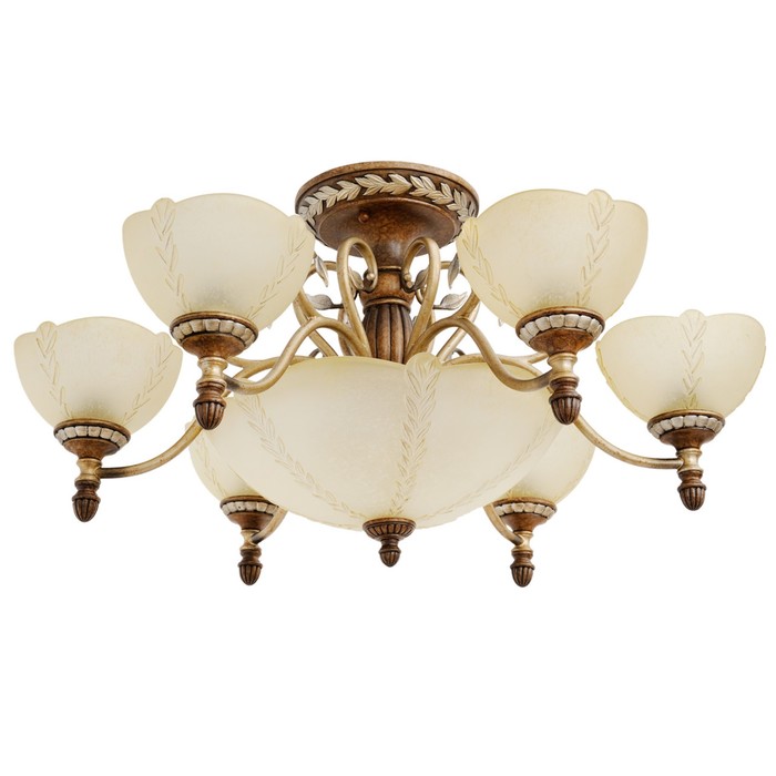 Люстра потолочная "Версаче" 9x60W Е27 металлический 85x85x45см