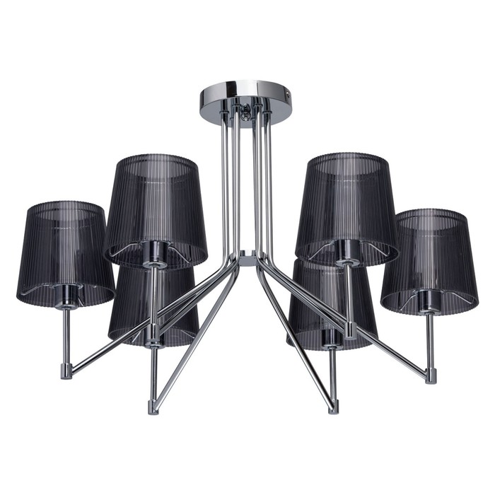 Люстра потолочная "Лацио" 6x40W E14 хром 64x64x40см