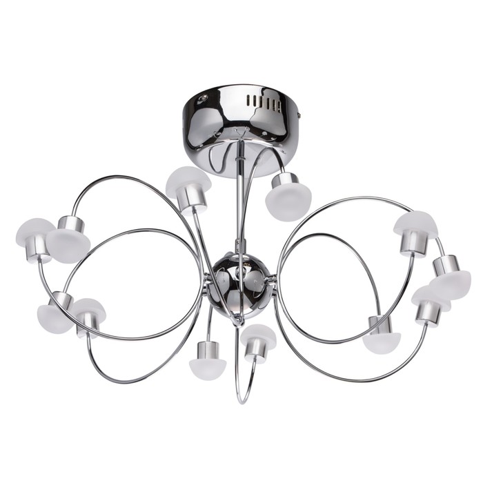 Люстра потолочная "Вега" 12x3W LED металлический 54x54x33см