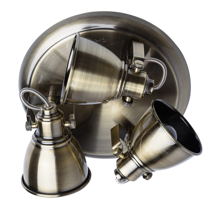 Люстра спот "Ринген" 3x40W E14 античная бронза 33x31x19см