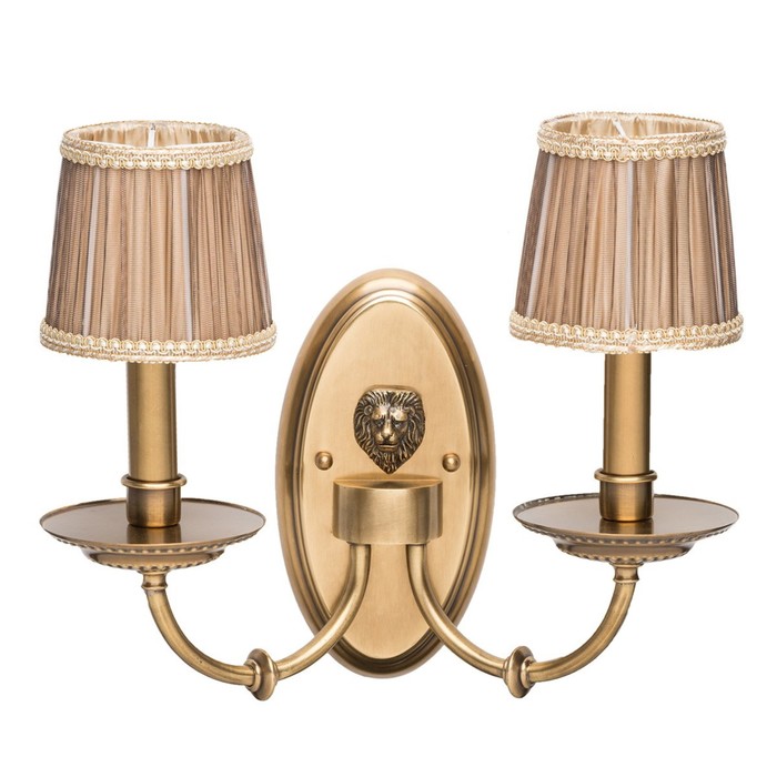 Бра "Габриэль" 2x40W E14 бронза 30x37x16см