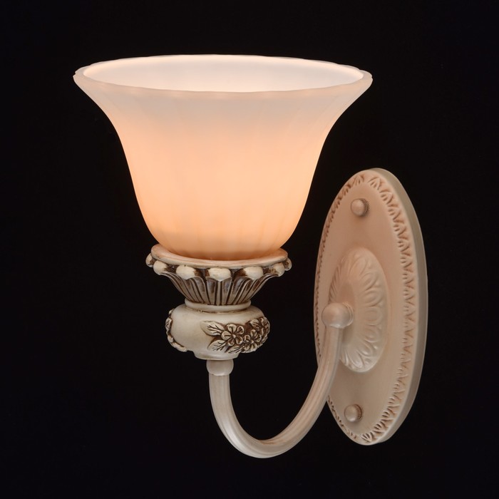 Бра "Версаче" 1x60W E27 слоновая кость 25x17x25см