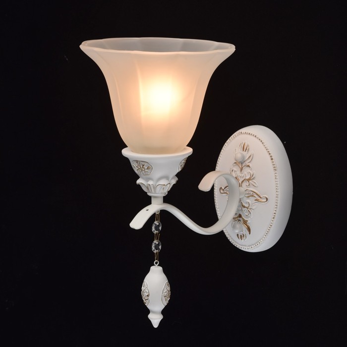 Бра "Версаче" 1x60W E27 белый, золотой 33x17x27см