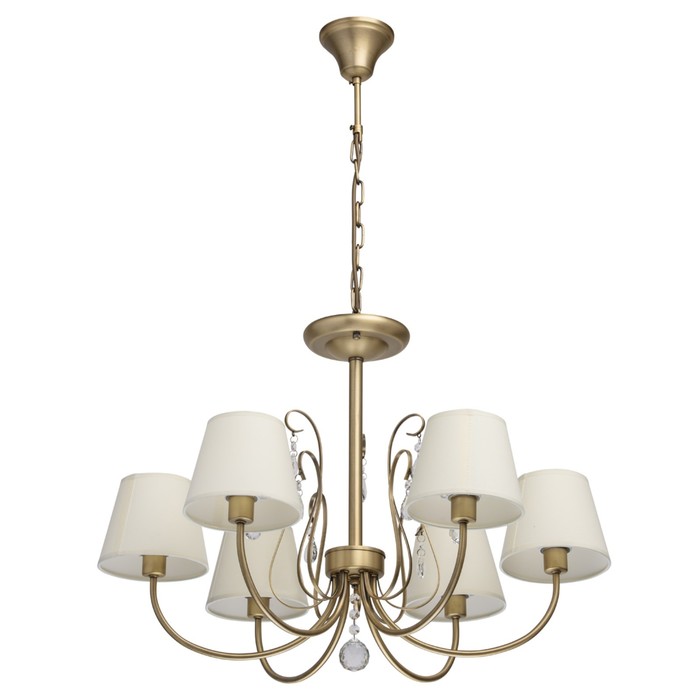 Люстра подвесная "Моника" 6x40W E14 бронза 70x70x125см