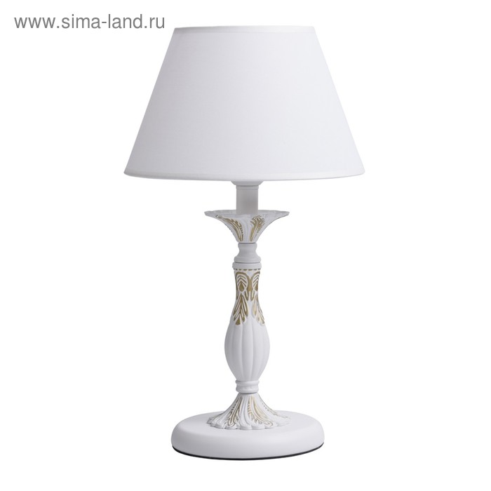 Настольная лампа «Свеча», 1x40W E27, белый 28x28x50 см