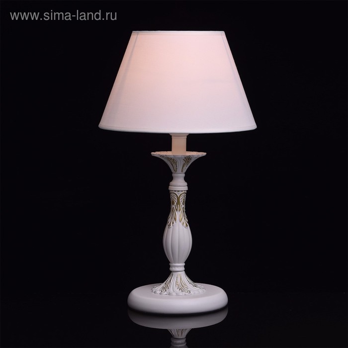 фото Настольная лампа «свеча», 1x40w e27, белый 28x28x50 см mw-light