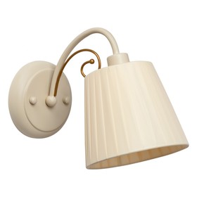 

Бра "Виталина" 1x60W E14 бежевый, золотой 21x15x28см