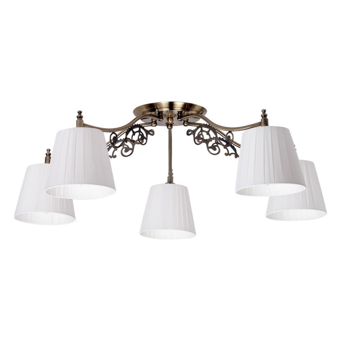 Люстра потолочная "Моника" 5x60W E14 бронза 75x75x26см