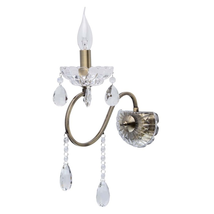 Бра "Адель" 1x40W E14 античная бронза 35x12x25см