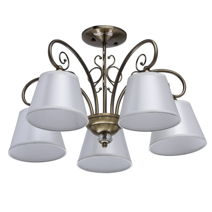 Люстра потолочная "Моника" 5x40W E14 античная бронза 55x55x35см