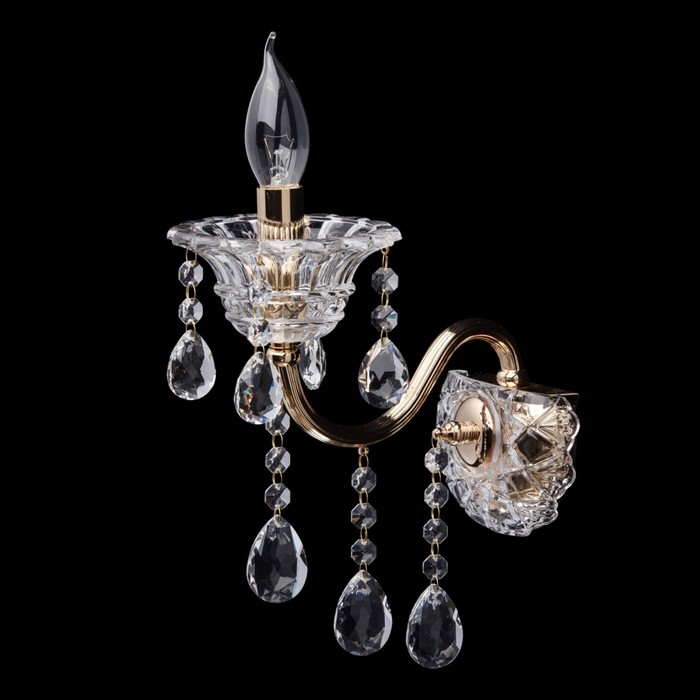 Бра "Селена" 1x40W E14 золото 28x13x25см