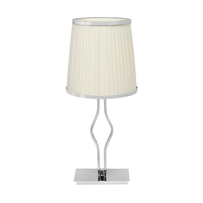 Настольная лампа "Инесса" 1x60W E27 хром 25x25x60см