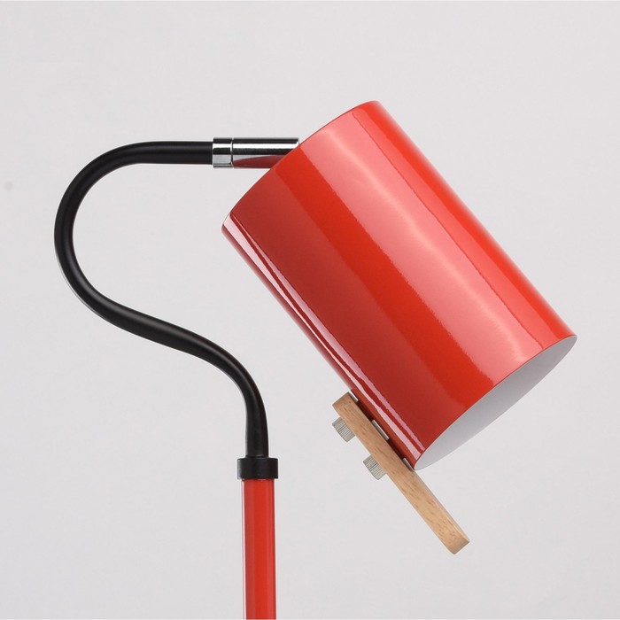 Настольная лампа "Акцент" 1x40W E14 красный 15x15x50см