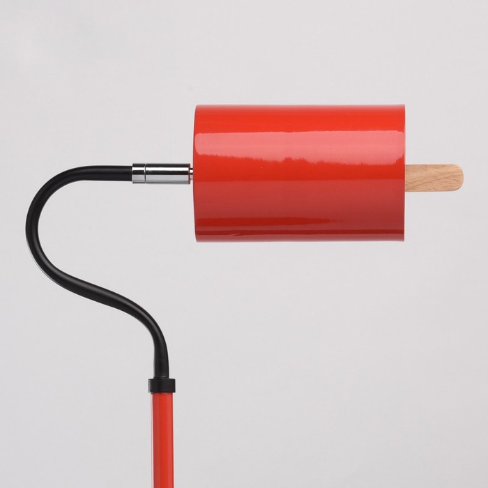 Настольная лампа "Акцент" 1x40W E14 красный 15x15x50см