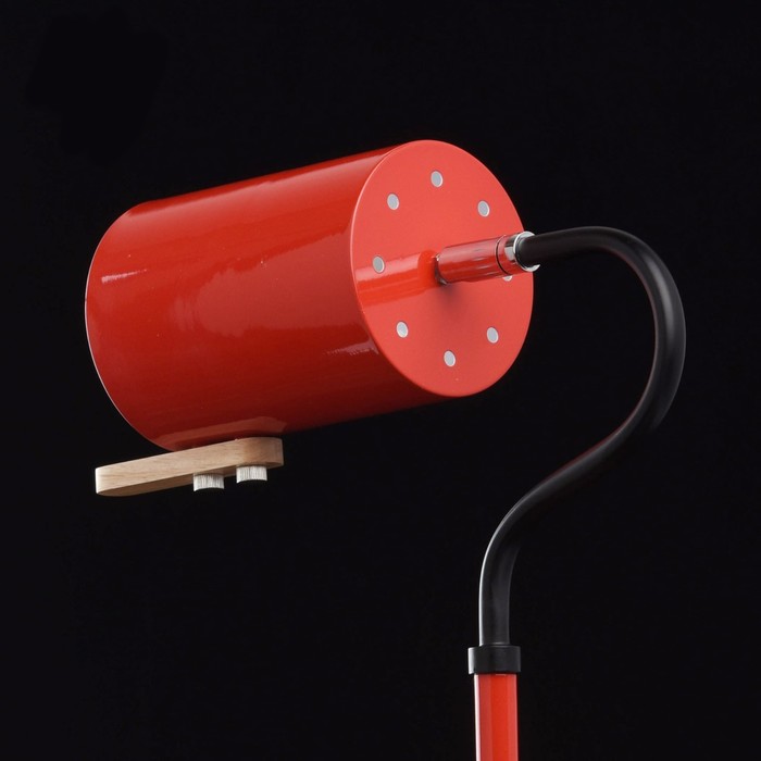 Настольная лампа "Акцент" 1x40W E14 красный 15x15x50см