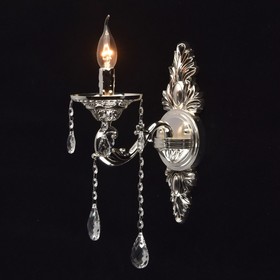 

Бра "Селена" 1x40W E14 серебро 41x11,5x25,5см