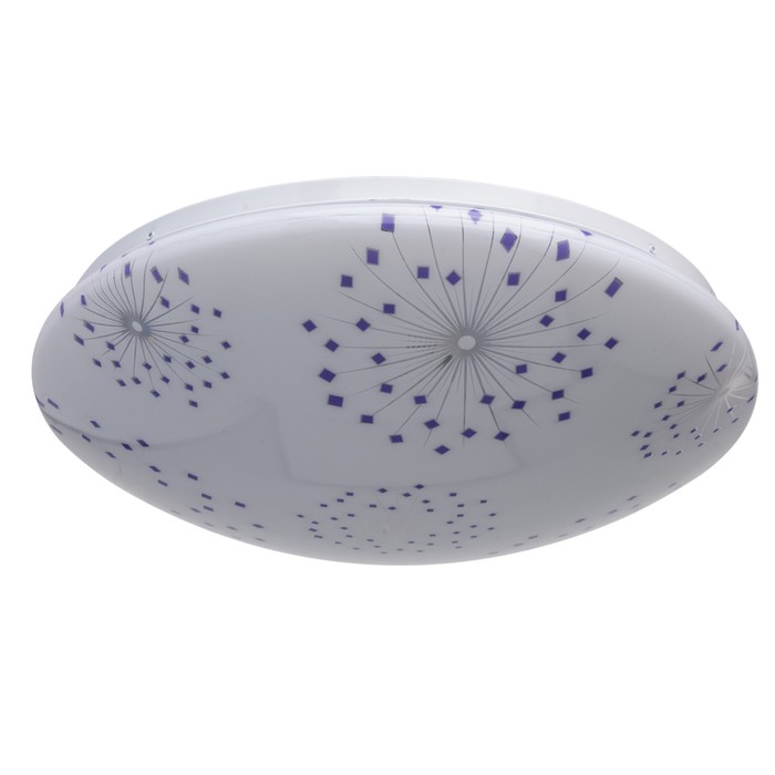 Люстра "Омега" 22W LED хром 38x38x11см