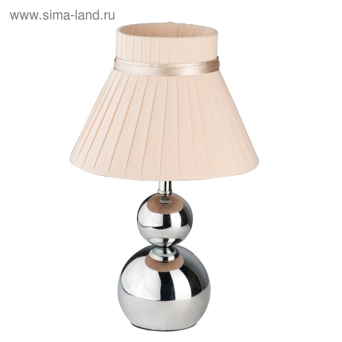 Настольная лампа «Тина» 1x40W E14 хром 20x20x30 см
