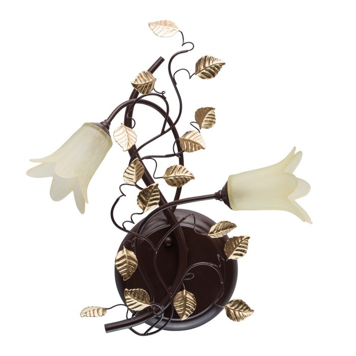 Бра "Летиция" 2x10W G4 золото 34x28x22см