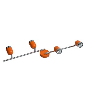 

Люстра спот "Орион" 4x35W GU10 оранжевый, хром 16x82x17см