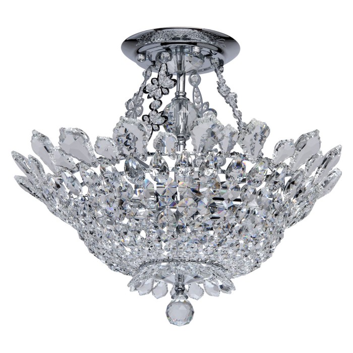 Люстра потолочная "Патриция" 6x40W E14 хром 48x48x41см