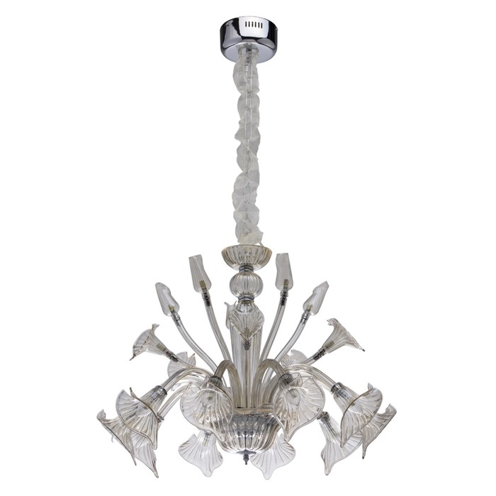 Люстра подвесная "Летиция" 20x2W G4+LED серый 60x60x153см