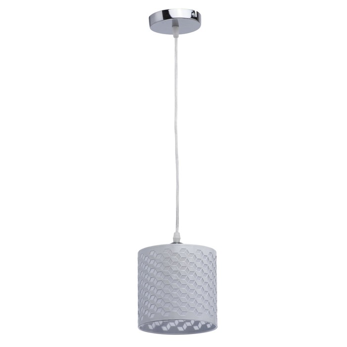 Люстра подвес "Скарлет" 1x60W E27 хром 15x15x200см