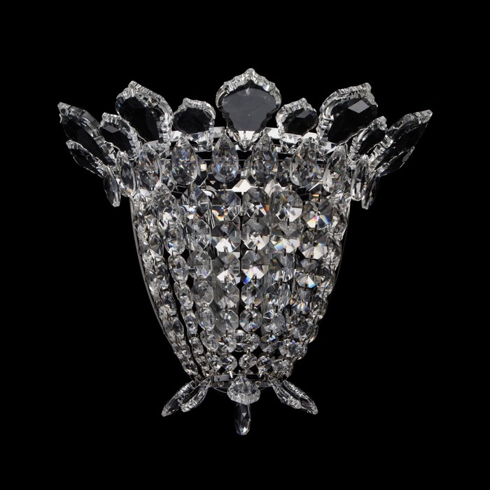 Бра "Патриция" 2x40W E14 хром 25x30x20см